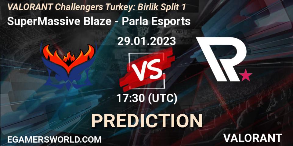 Pronóstico SuperMassive Blaze - Parla Esports. 29.01.23, VALORANT, VALORANT Challengers 2023 Turkey: Birlik Split 1