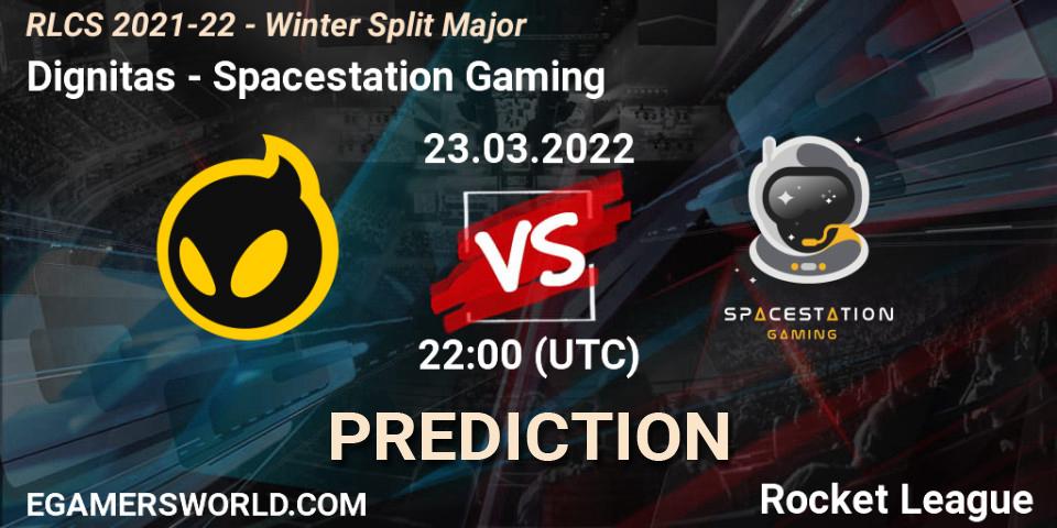Pronóstico Dignitas - Spacestation Gaming. 23.03.2022 at 22:00, Rocket League, RLCS 2021-22 - Winter Split Major