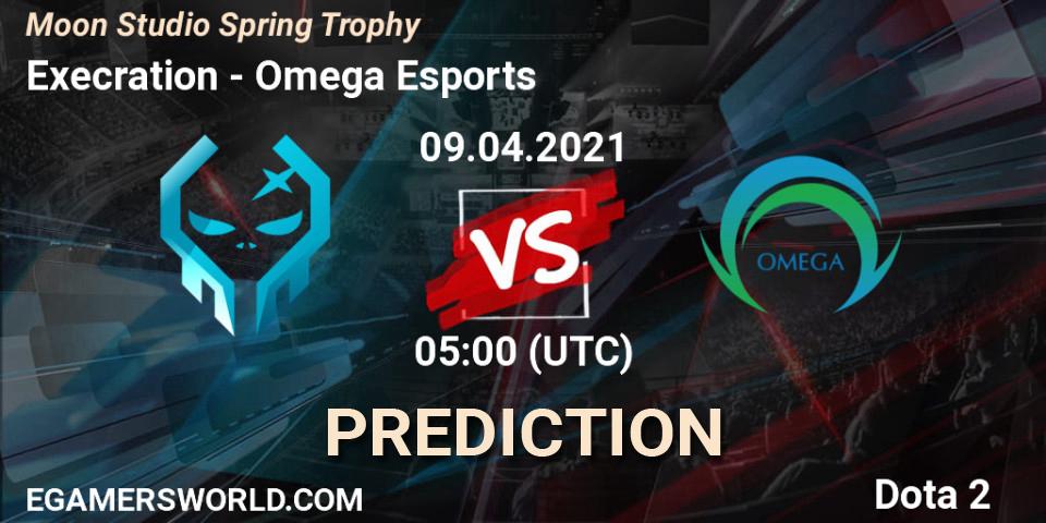 Pronóstico Execration - Omega Esports. 09.04.2021 at 05:15, Dota 2, Moon Studio Spring Trophy