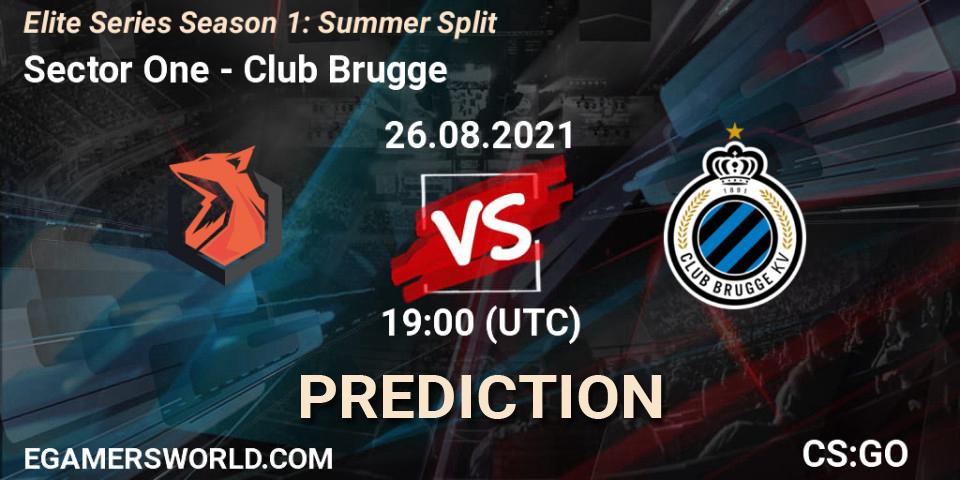 Pronóstico Sector One - Club Brugge. 26.08.2021 at 19:00, Counter-Strike (CS2), Elite Series Season 1: Summer Split