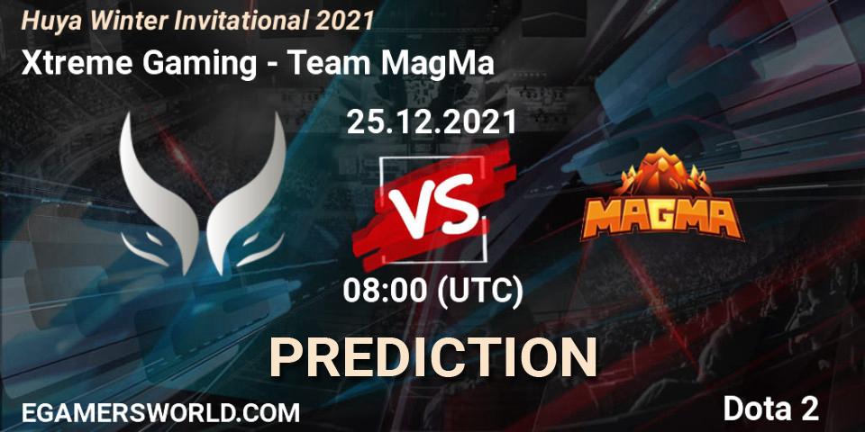 Pronóstico Xtreme Gaming - Team MagMa. 25.12.2021 at 08:20, Dota 2, Huya Winter Invitational 2021
