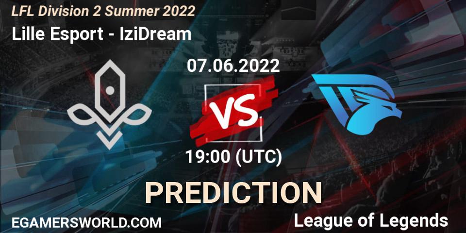 Pronóstico Lille Esport - IziDream. 07.06.2022 at 19:00, LoL, LFL Division 2 Summer 2022