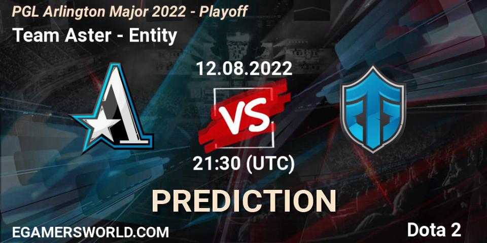 Pronóstico Team Aster - Entity. 12.08.22, Dota 2, PGL Arlington Major 2022 - Playoff