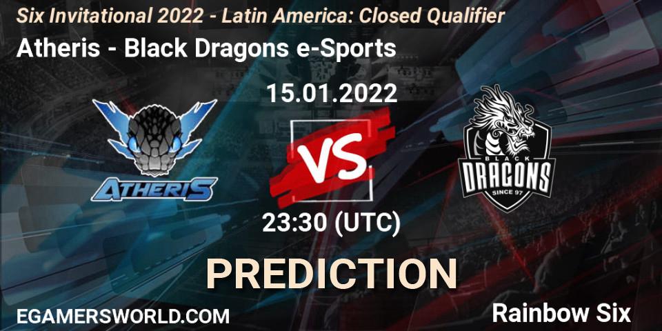 Pronóstico Atheris - Black Dragons e-Sports. 15.01.2022 at 23:30, Rainbow Six, Six Invitational 2022 - Latin America: Closed Qualifier