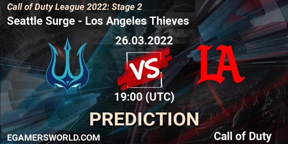 Pronóstico Seattle Surge - Los Angeles Thieves. 26.03.22, Call of Duty, Call of Duty League 2022: Stage 2