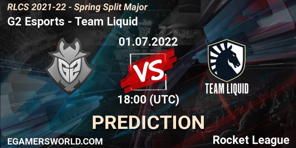Pronóstico G2 Esports - Team Liquid. 01.07.22, Rocket League, RLCS 2021-22 - Spring Split Major