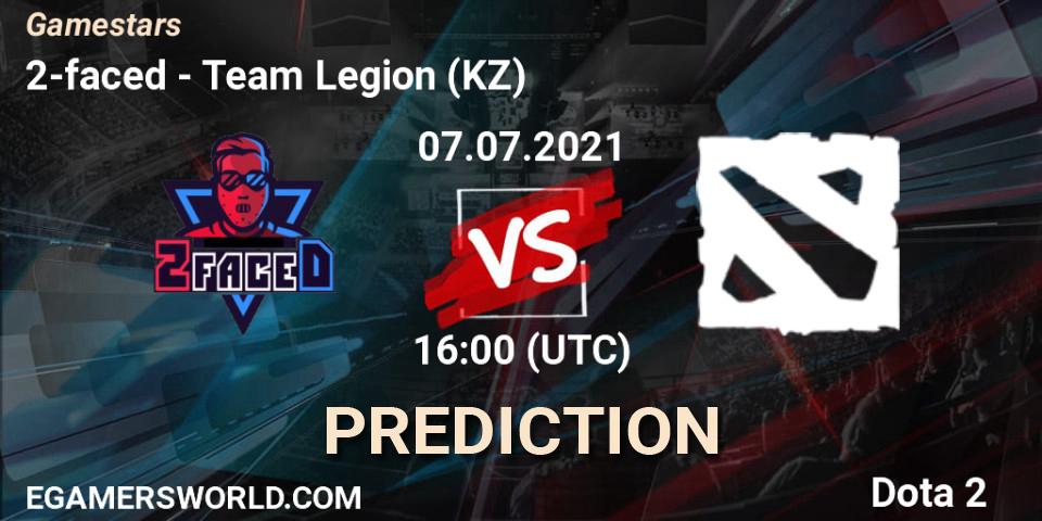 Pronóstico 2-faced - Team Legion (KZ). 07.07.2021 at 16:00, Dota 2, Gamestars