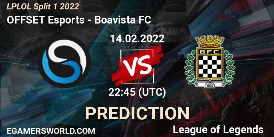 Pronóstico OFFSET Esports - Boavista FC. 14.02.2022 at 22:45, LoL, LPLOL Split 1 2022