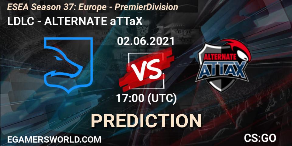 Pronóstico LDLC - ALTERNATE aTTaX. 02.06.2021 at 17:00, Counter-Strike (CS2), ESEA Season 37: Europe - Premier Division