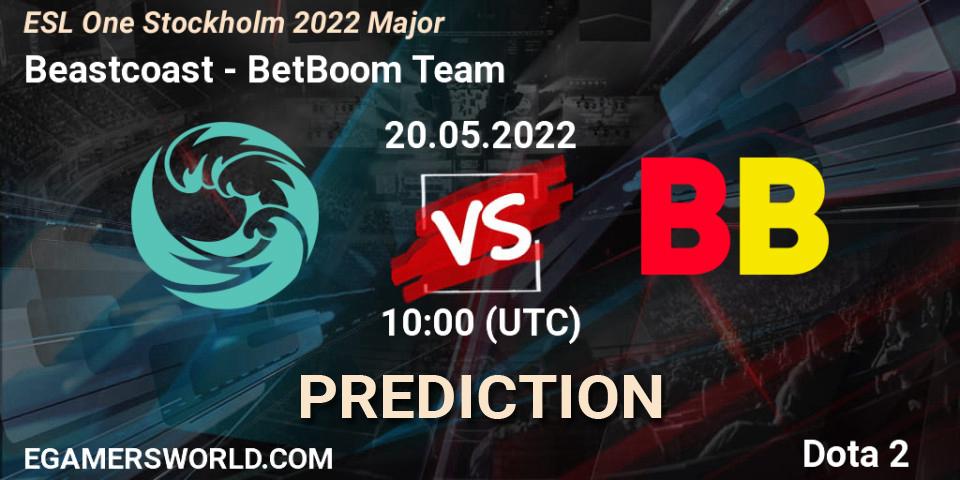 Pronóstico Beastcoast - BetBoom Team. 20.05.2022 at 10:00, Dota 2, ESL One Stockholm 2022 Major