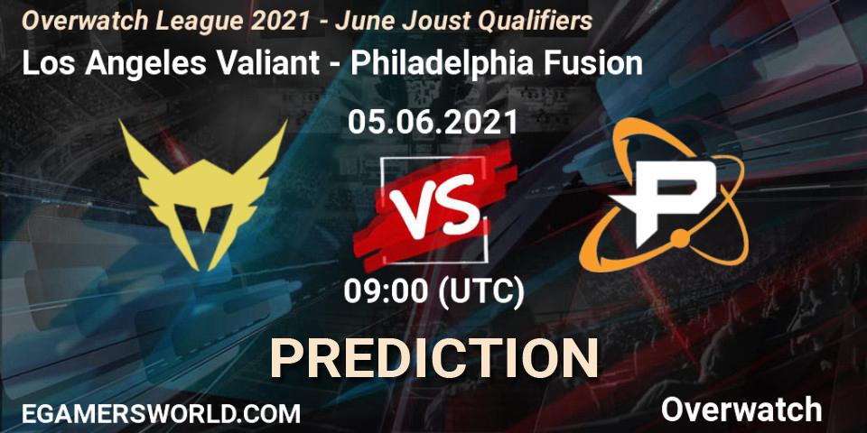 Pronóstico Los Angeles Valiant - Philadelphia Fusion. 05.06.21, Overwatch, Overwatch League 2021 - June Joust Qualifiers