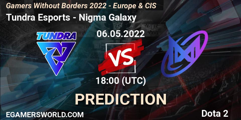 Pronóstico Tundra Esports - Nigma Galaxy. 06.05.2022 at 18:51, Dota 2, Gamers Without Borders 2022 - Europe & CIS