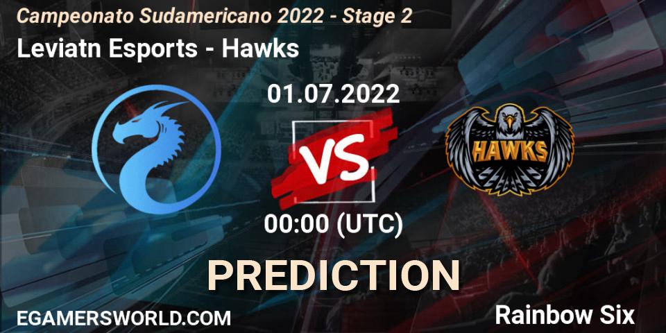Pronóstico Leviatán Esports - Hawks. 01.07.2022 at 00:00, Rainbow Six, Campeonato Sudamericano 2022 - Stage 2