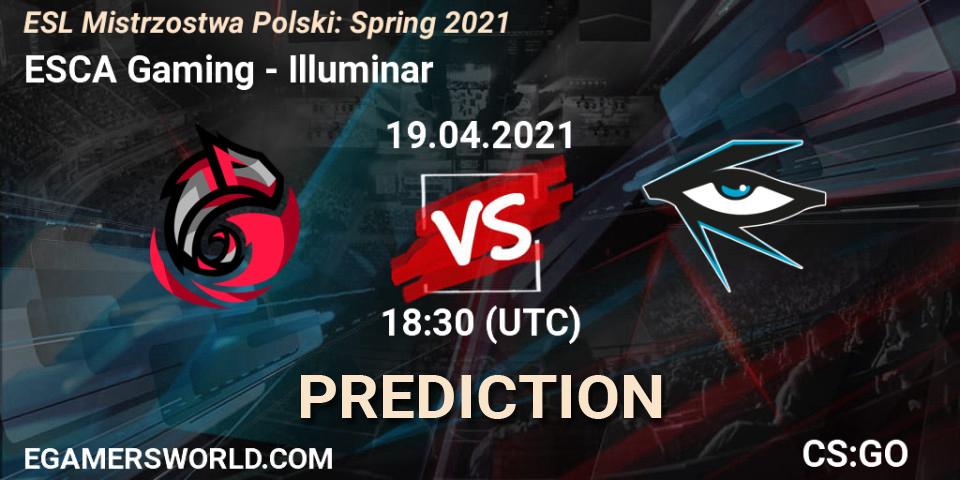 Pronóstico ESCA Gaming - Illuminar. 27.04.21, CS2 (CS:GO), ESL Mistrzostwa Polski: Spring 2021