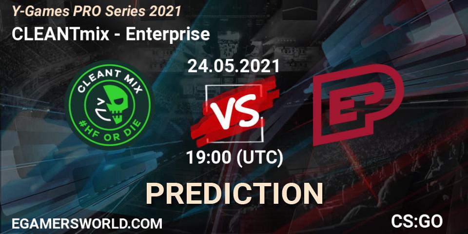 Pronóstico CLEANTmix - Enterprise. 24.05.2021 at 19:00, Counter-Strike (CS2), Y-Games PRO Series 2021
