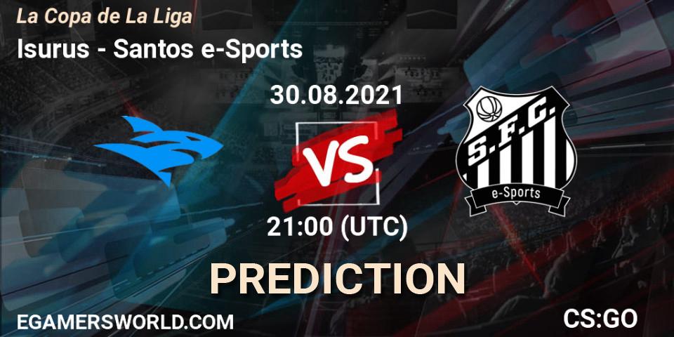Pronóstico Isurus - Santos e-Sports. 31.08.21, CS2 (CS:GO), La Copa de La Liga