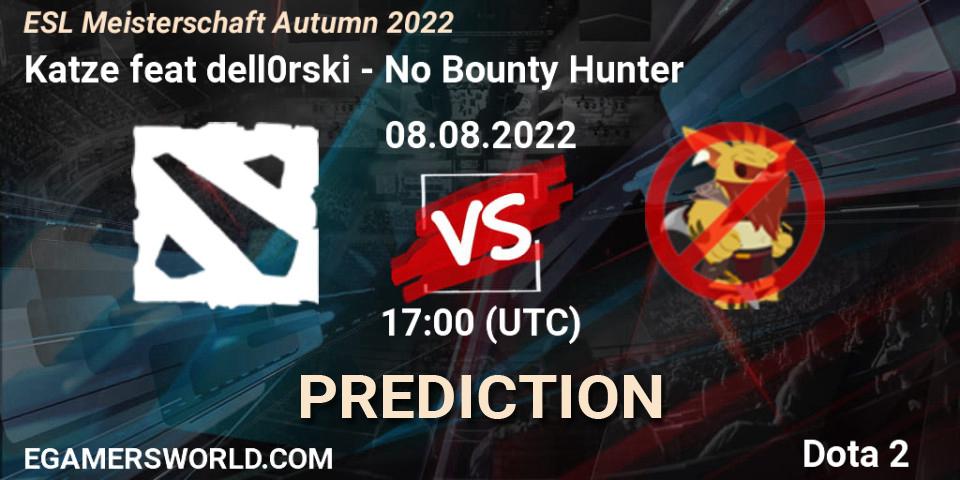 Pronóstico Katze feat dell0rski - No Bounty Hunter. 08.08.2022 at 17:00, Dota 2, ESL Meisterschaft Autumn 2022
