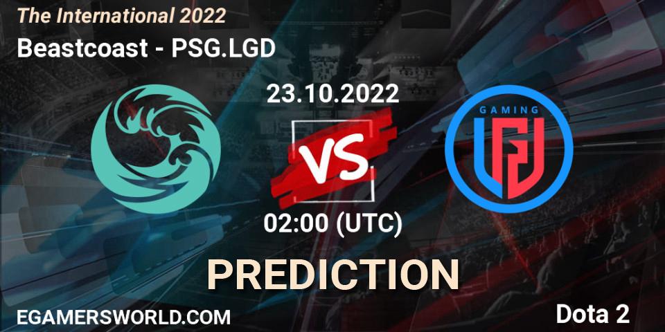 Pronóstico Beastcoast - PSG.LGD. 23.10.2022 at 02:04, Dota 2, The International 2022