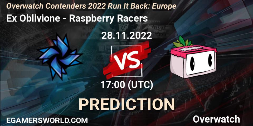 Pronóstico Ex Oblivione - Raspberry Racers. 30.11.2022 at 17:00, Overwatch, Overwatch Contenders 2022 Run It Back: Europe