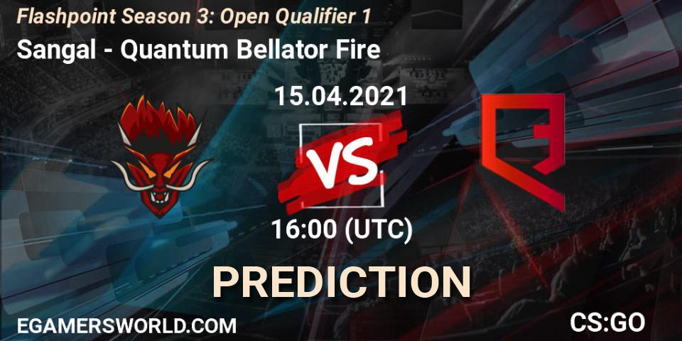 Pronóstico Sangal - Quantum Bellator Fire. 15.04.21, CS2 (CS:GO), Flashpoint Season 3: Open Qualifier 1