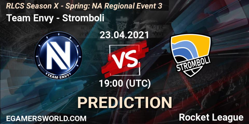 Pronóstico Team Envy - Stromboli. 23.04.2021 at 19:20, Rocket League, RLCS Season X - Spring: NA Regional Event 3