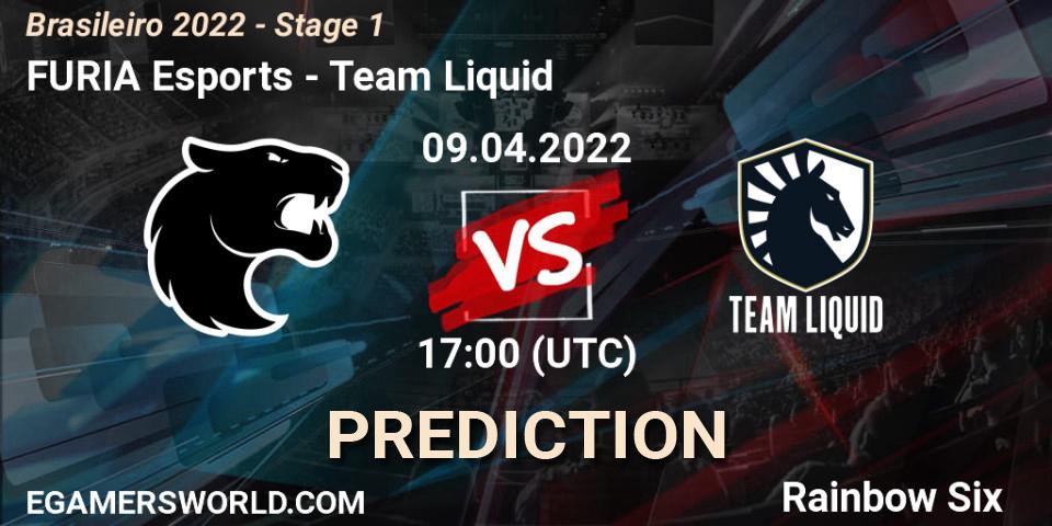 Pronóstico FURIA Esports - Team Liquid. 09.04.2022 at 17:00, Rainbow Six, Brasileirão 2022 - Stage 1