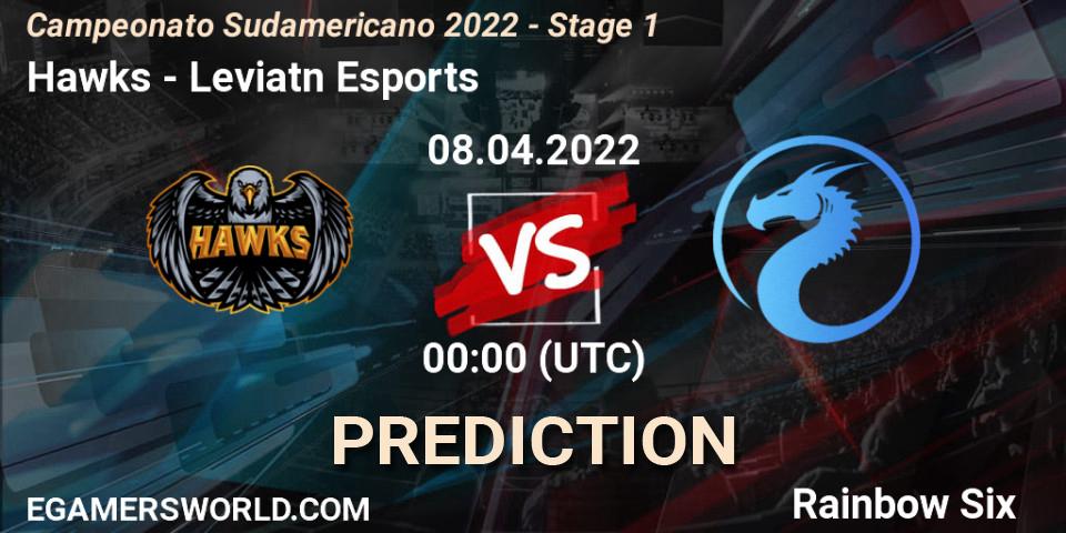 Pronóstico Hawks - Leviatán Esports. 08.04.2022 at 02:00, Rainbow Six, Campeonato Sudamericano 2022 - Stage 1