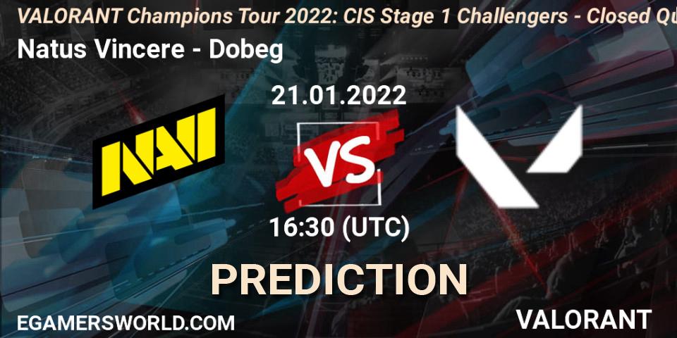 Pronóstico Natus Vincere - Dobeg. 21.01.2022 at 16:30, VALORANT, VCT 2022: CIS Stage 1 Challengers - Closed Qualifier 2
