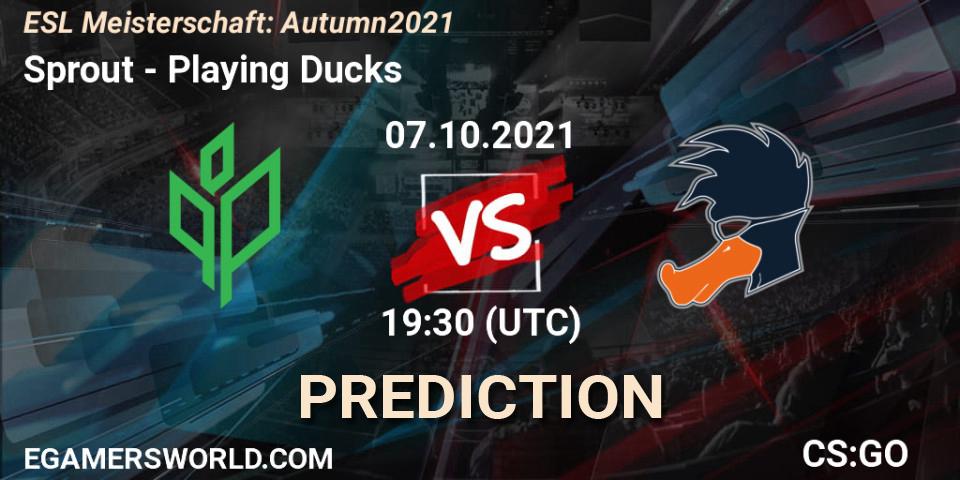 Pronóstico Sprout - Playing Ducks. 07.10.2021 at 19:30, Counter-Strike (CS2), ESL Meisterschaft: Autumn 2021
