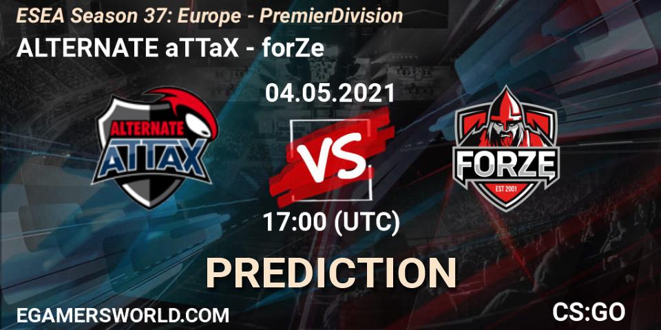 Pronóstico ALTERNATE aTTaX - forZe. 16.06.2021 at 17:00, Counter-Strike (CS2), ESEA Season 37: Europe - Premier Division