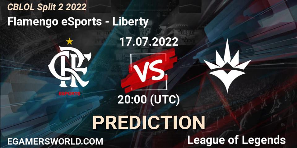 Pronóstico Flamengo eSports - Liberty. 17.07.22, LoL, CBLOL Split 2 2022