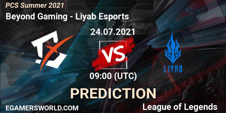 Pronóstico Beyond Gaming - Liyab Esports. 24.07.2021 at 09:00, LoL, PCS Summer 2021