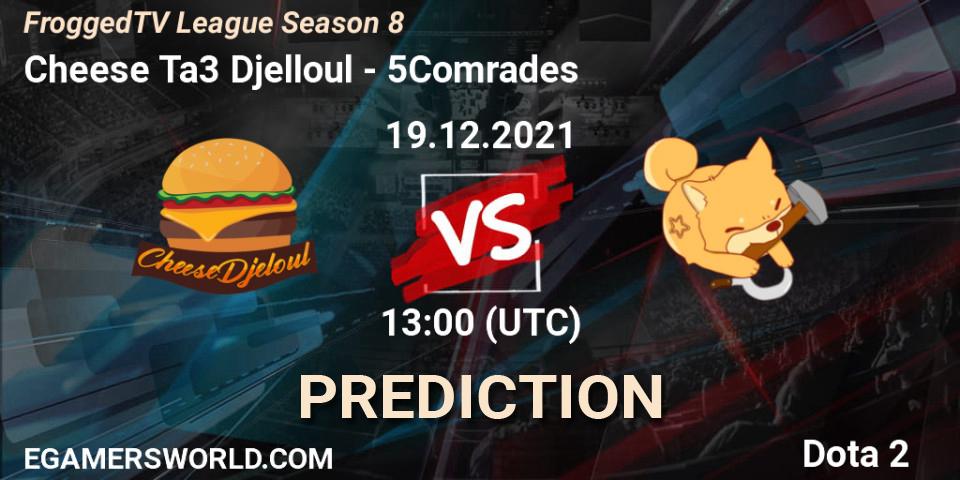 Pronóstico Cheese Ta3 Djelloul - 5Comrades. 19.12.2021 at 13:02, Dota 2, FroggedTV League Season 8