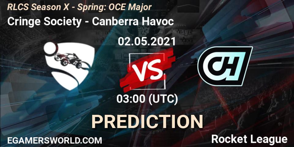 Pronóstico Cringe Society - Canberra Havoc. 02.05.21, Rocket League, RLCS Season X - Spring: OCE Major