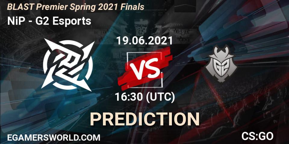 Pronóstico NiP - G2 Esports. 19.06.2021 at 17:40, Counter-Strike (CS2), BLAST Premier Spring 2021 Finals