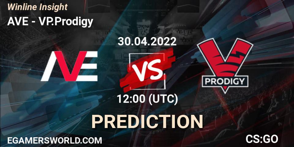 Pronóstico AVE - VP.Prodigy. 30.04.2022 at 12:00, Counter-Strike (CS2), Winline Insight