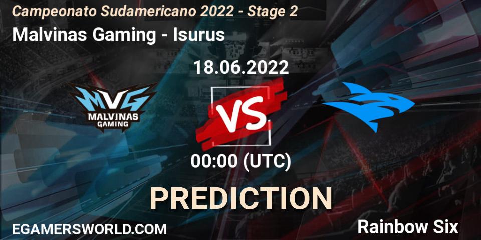 Pronóstico Malvinas Gaming - Isurus. 24.06.2022 at 00:00, Rainbow Six, Campeonato Sudamericano 2022 - Stage 2