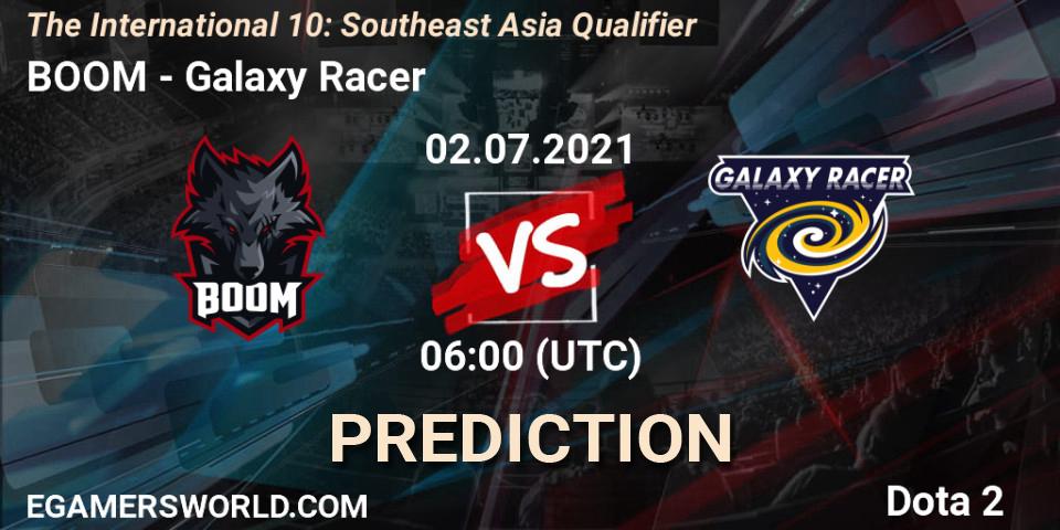 Pronóstico BOOM - Galaxy Racer. 02.07.2021 at 07:13, Dota 2, The International 10: Southeast Asia Qualifier
