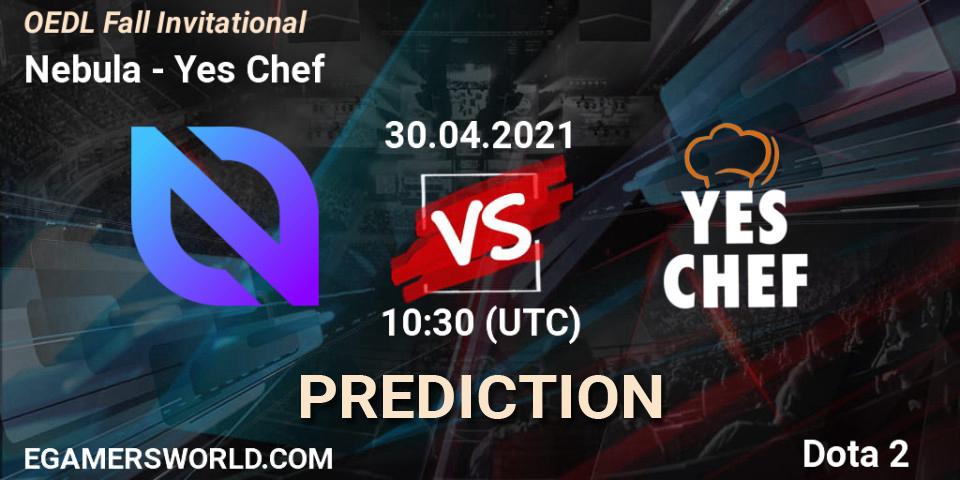 Pronóstico Nebula - Yes Chef. 30.04.2021 at 10:36, Dota 2, OEDL Fall Invitational