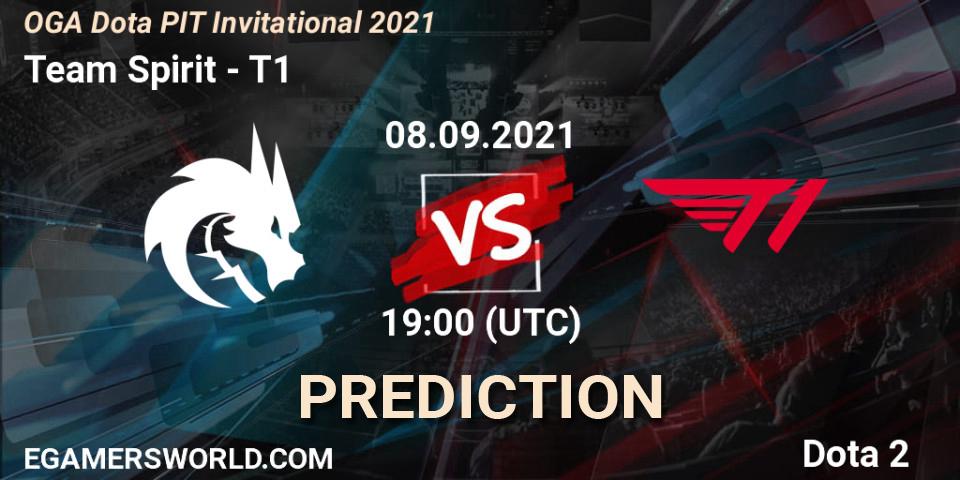 Pronóstico Team Spirit - T1. 08.09.2021 at 17:26, Dota 2, OGA Dota PIT Invitational 2021