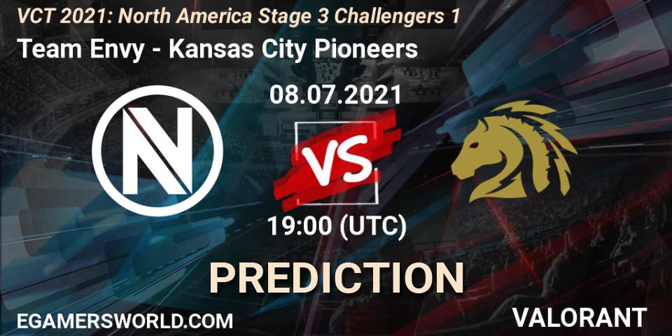 Pronóstico Team Envy - Kansas City Pioneers. 08.07.2021 at 19:00, VALORANT, VCT 2021: North America Stage 3 Challengers 1