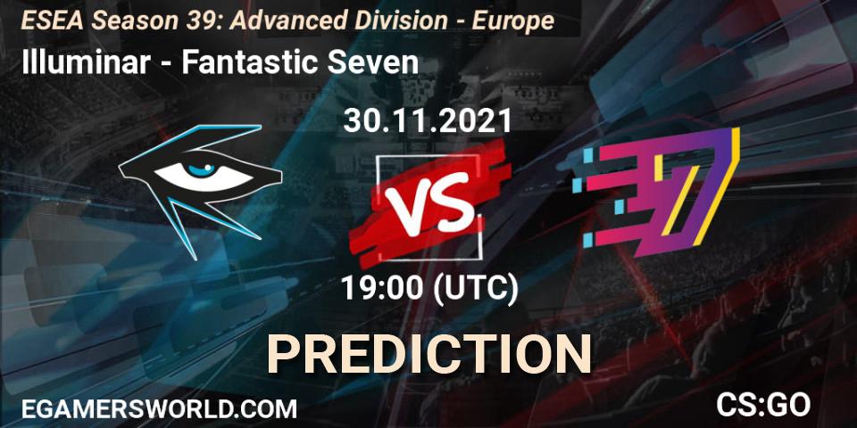 Pronóstico Illuminar - Fantastic Seven. 30.11.2021 at 19:00, Counter-Strike (CS2), ESEA Season 39: Advanced Division - Europe