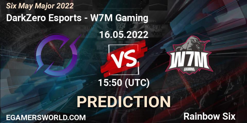 Pronóstico DarkZero Esports - W7M Gaming. 16.05.2022 at 15:50, Rainbow Six, Six Charlotte Major 2022
