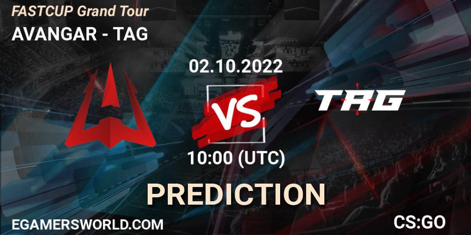 Pronóstico AVANGAR - TAG. 02.10.2022 at 10:00, Counter-Strike (CS2), FASTCUP Grand Tour