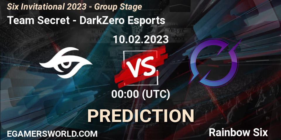Pronóstico Team Secret - DarkZero Esports. 10.02.2023 at 00:15, Rainbow Six, Six Invitational 2023 - Group Stage