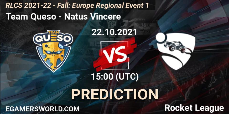 Pronóstico Team Queso - Natus Vincere. 22.10.2021 at 15:00, Rocket League, RLCS 2021-22 - Fall: Europe Regional Event 1