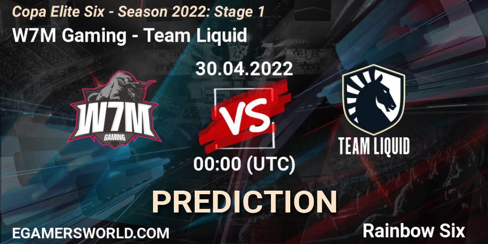 Pronóstico W7M Gaming - Team Liquid. 29.04.2022 at 23:00, Rainbow Six, Copa Elite Six - Season 2022: Stage 1