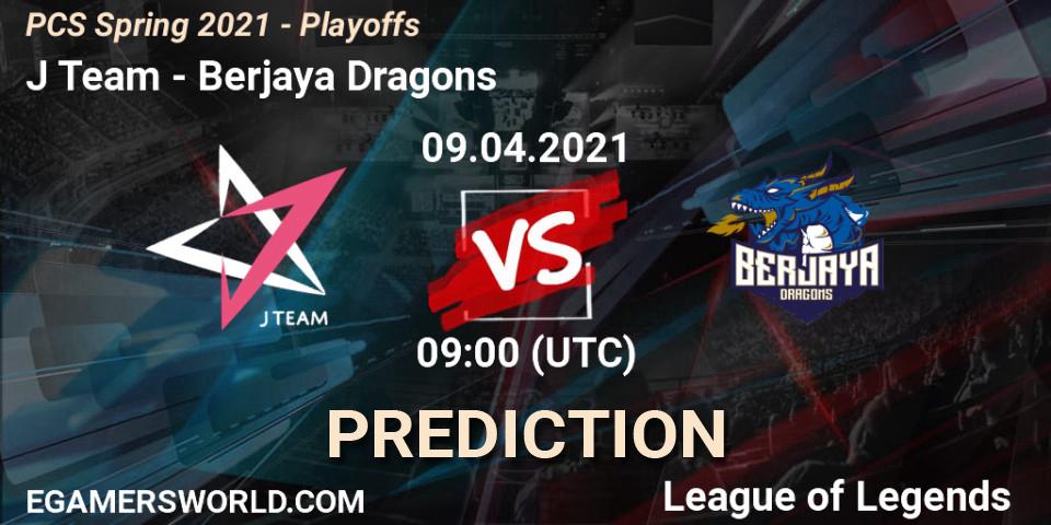 Pronóstico J Team - Berjaya Dragons. 09.04.2021 at 09:00, LoL, PCS Spring 2021 - Playoffs