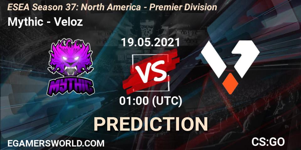 Pronóstico Mythic - Veloz. 19.05.2021 at 01:00, Counter-Strike (CS2), ESEA Season 37: North America - Premier Division