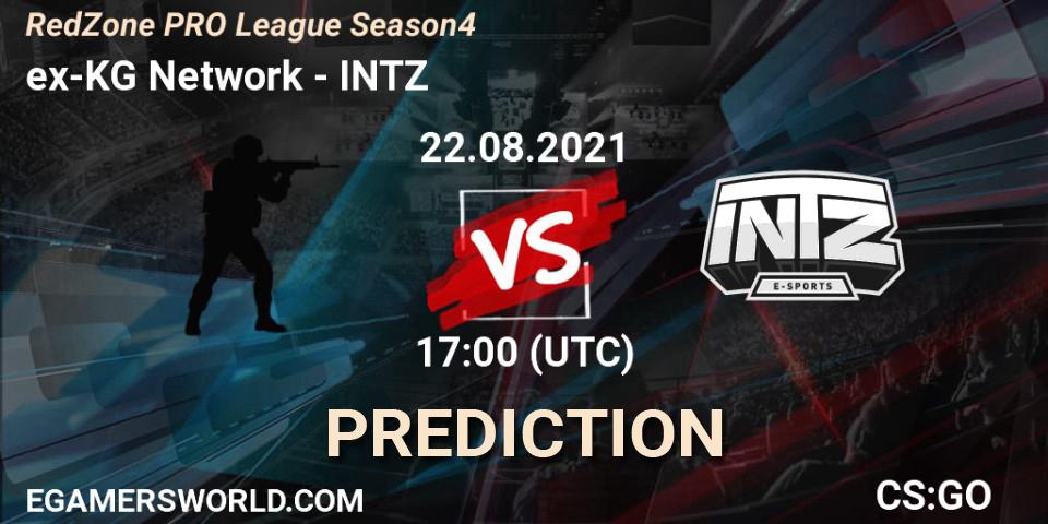 Pronóstico ex-KG Network - INTZ. 22.08.2021 at 17:00, Counter-Strike (CS2), RedZone PRO League Season 4